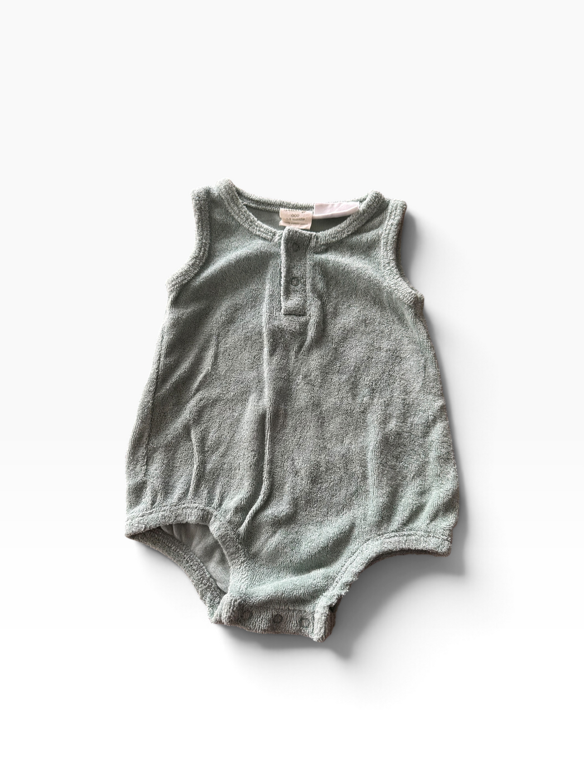 Nature Baby Terry Romper - Size 0-3 Months