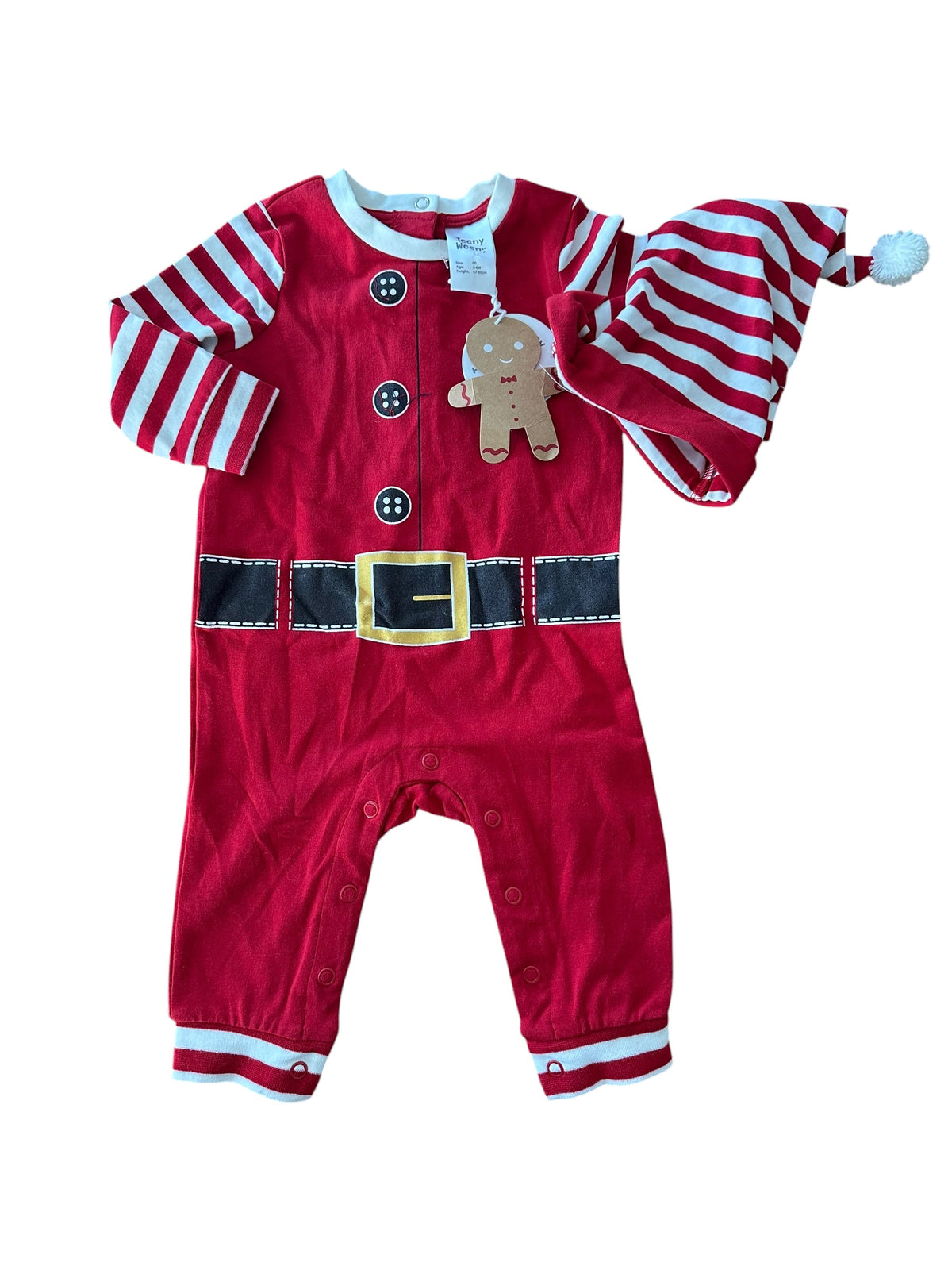 Teeny Weeny Santa Onesie - Size 3-6 Months NEW