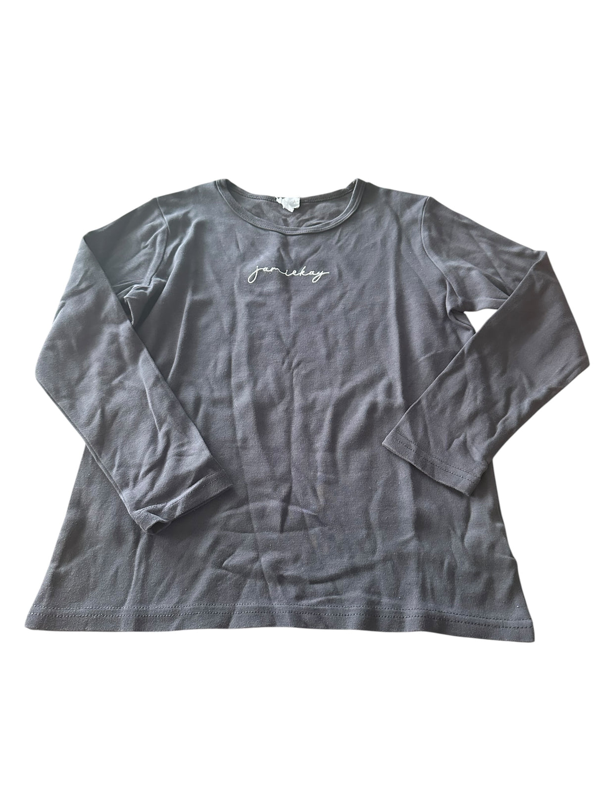 Jamie Kay Charcol Logo Top - Size 8