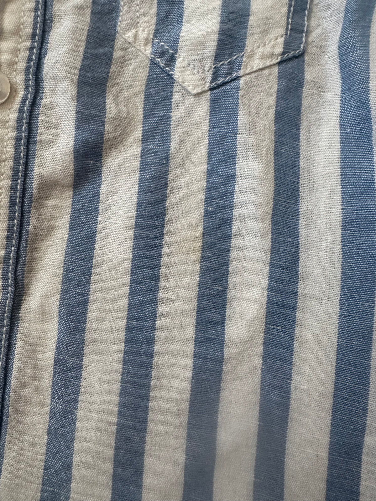 Mac and Ellie Striped Linen Top - Size 4