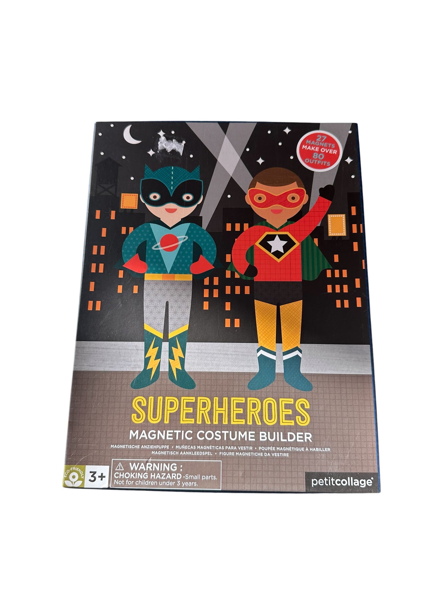 Petit Collage Superheros Magnetic Costume Builder