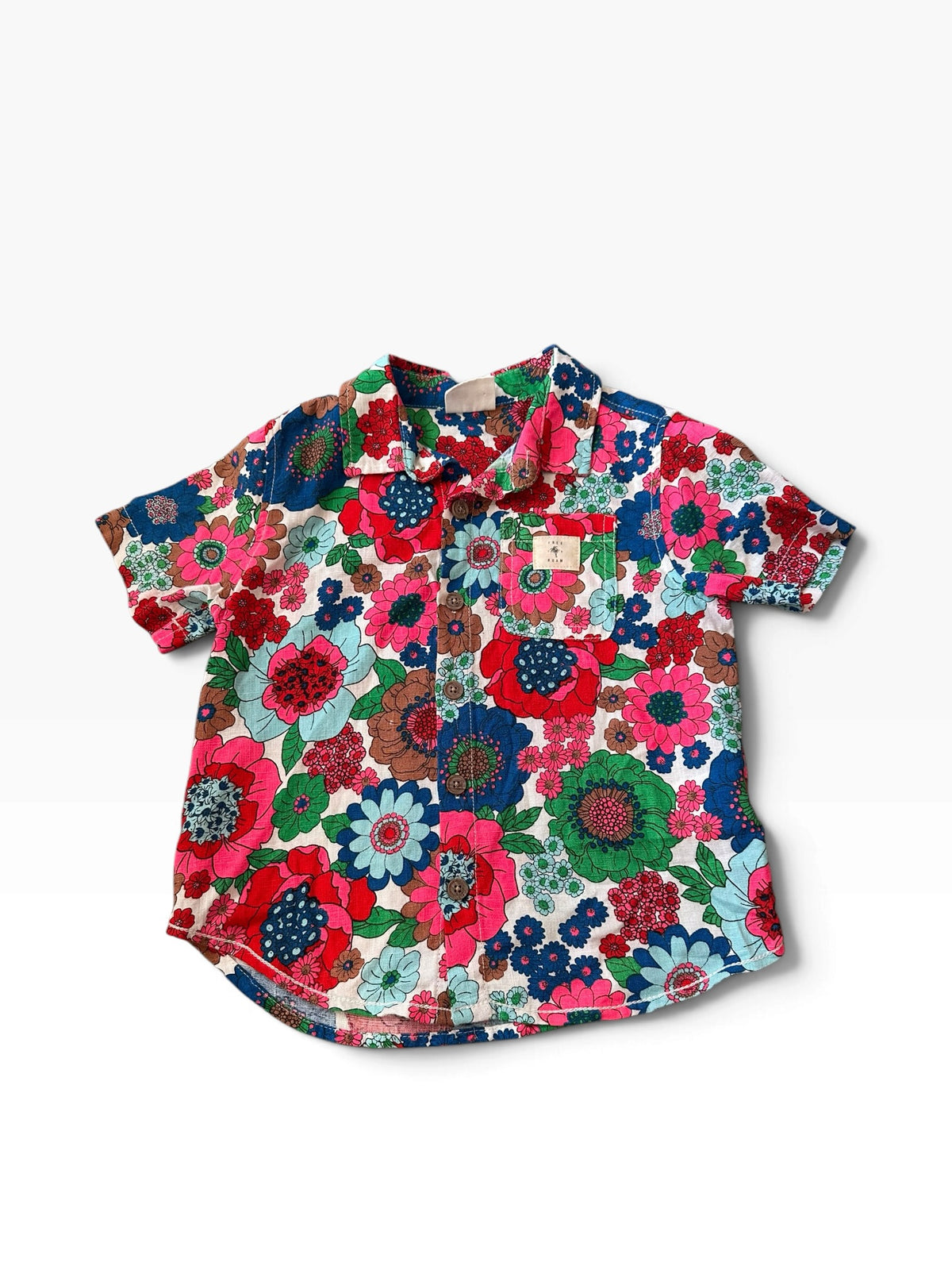 Cotton On Floral Shirt - Size 4