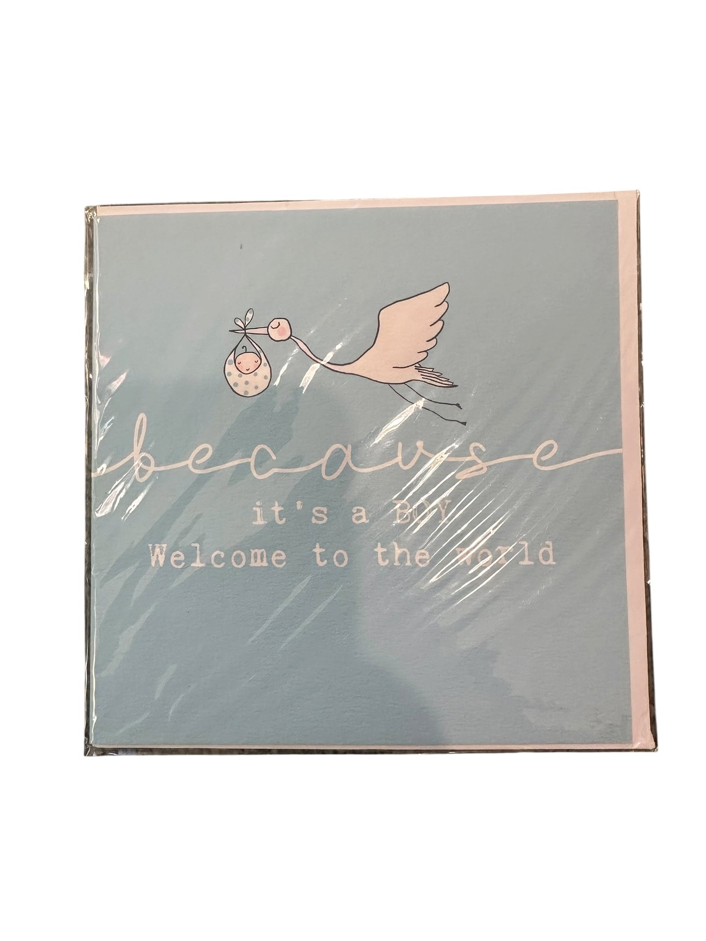 Baby Boy Welcome Card