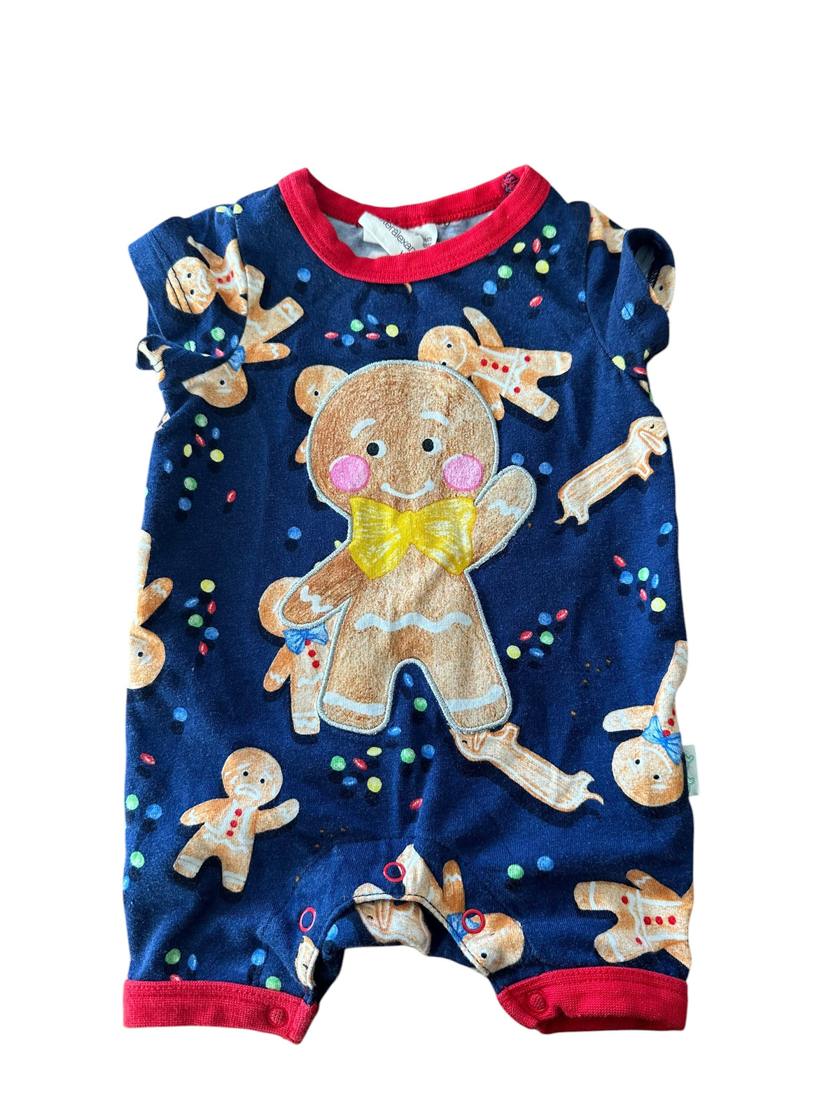 Peter Alexander Gingerbread Romper - Size Newborn