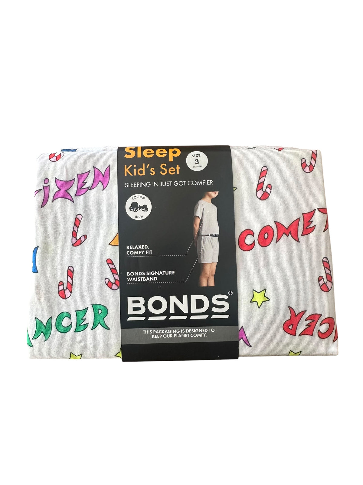 Bonds Candy Cane PJ Set - Size 3 NEW