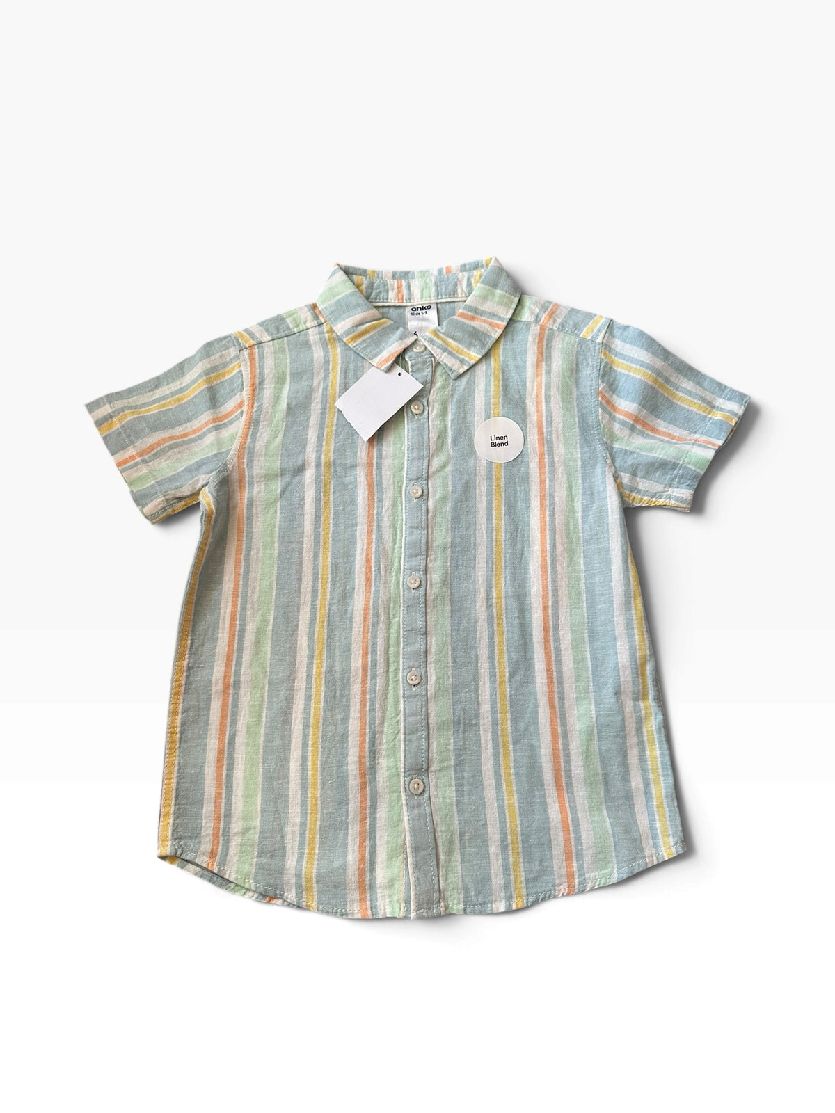 Linen Blend Shirt - Size 6 NEW