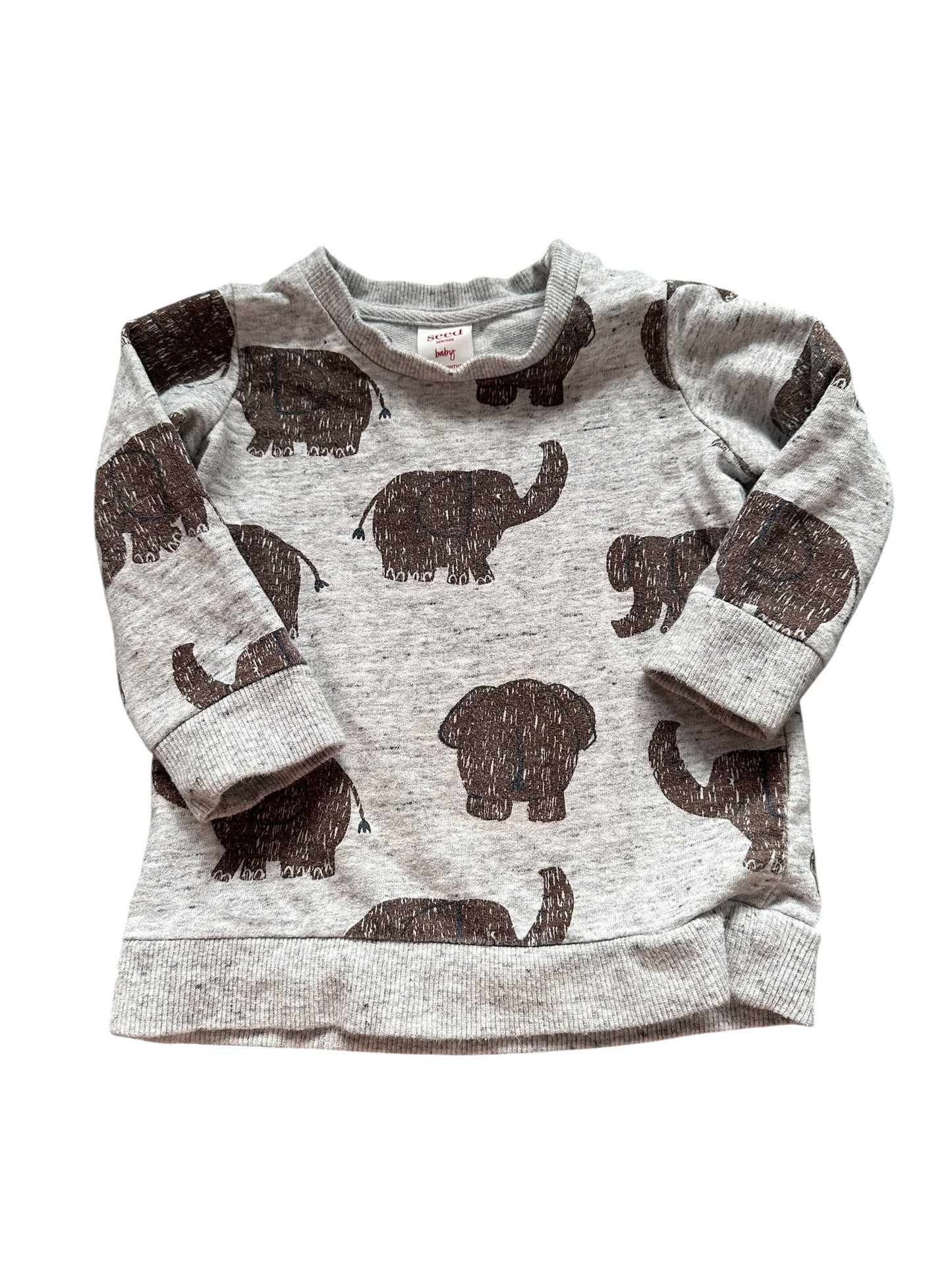 Seed Elephant Jumper - Size 6-12 Months