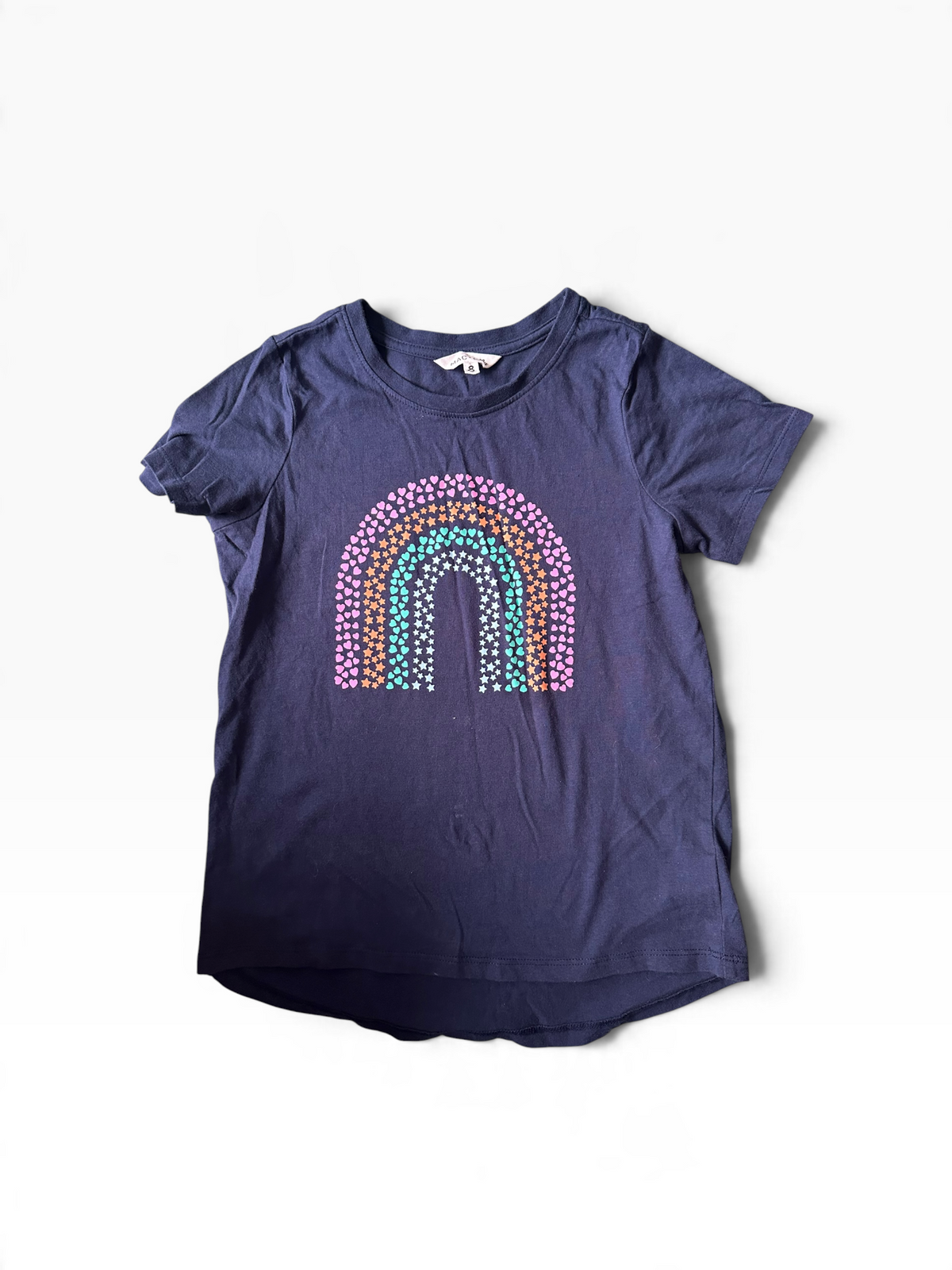 Mac and Ellie Rainbow Tee - Size 8