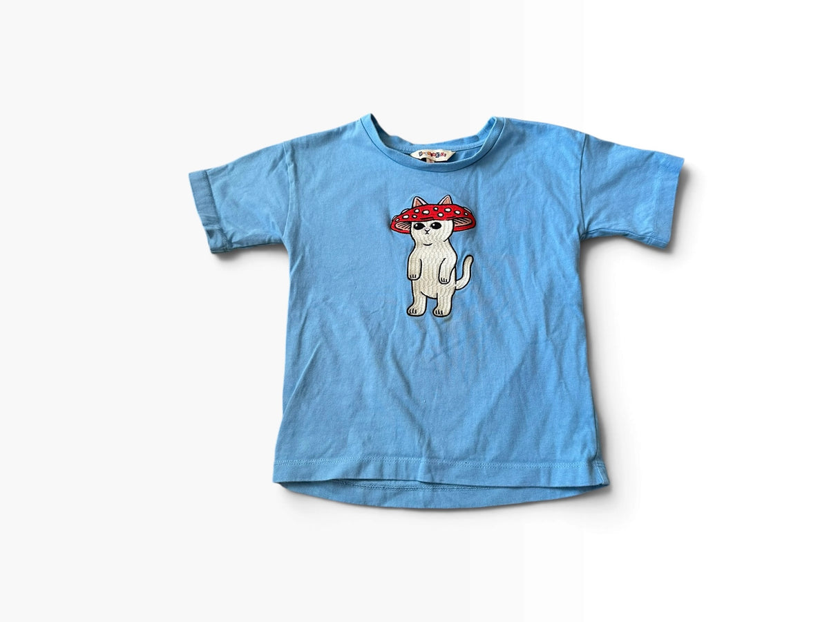 Dangerkids Mushroom Cat Tee - Size 5
