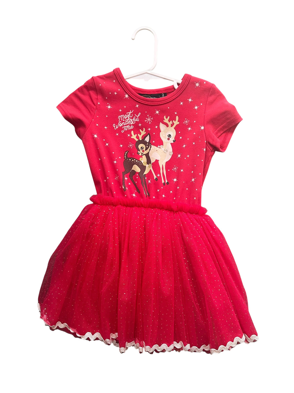 Rock Your Kid Reindeer Dress - Size 2
