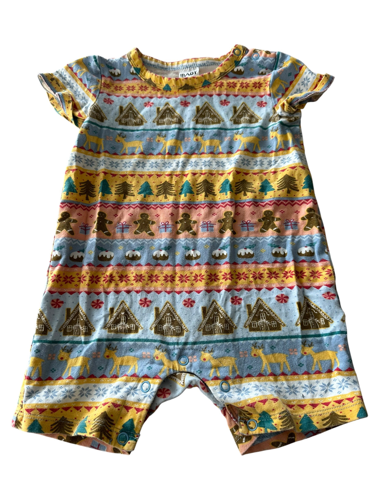 Cotton On Christmas Romper - Size 12-18 Months