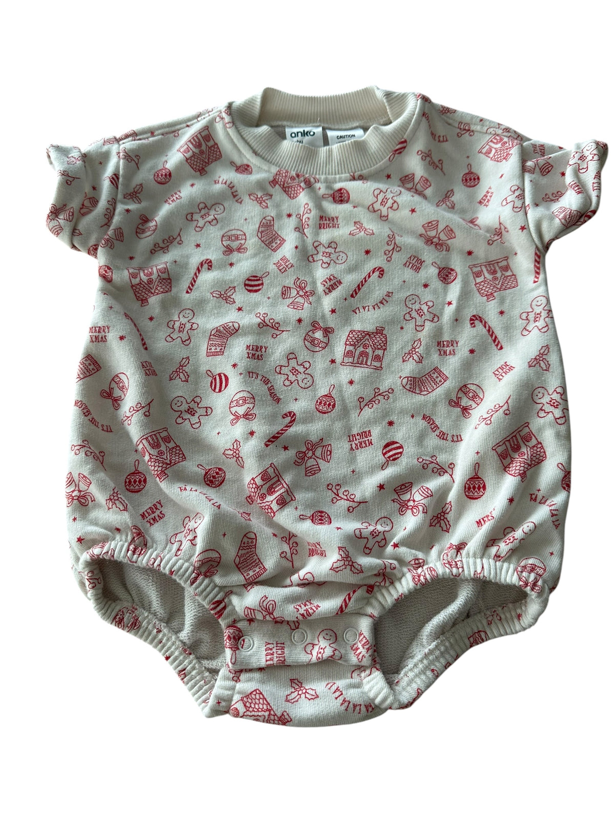 Anko Christmas Romper - Size 6-12 Months SECONDS
