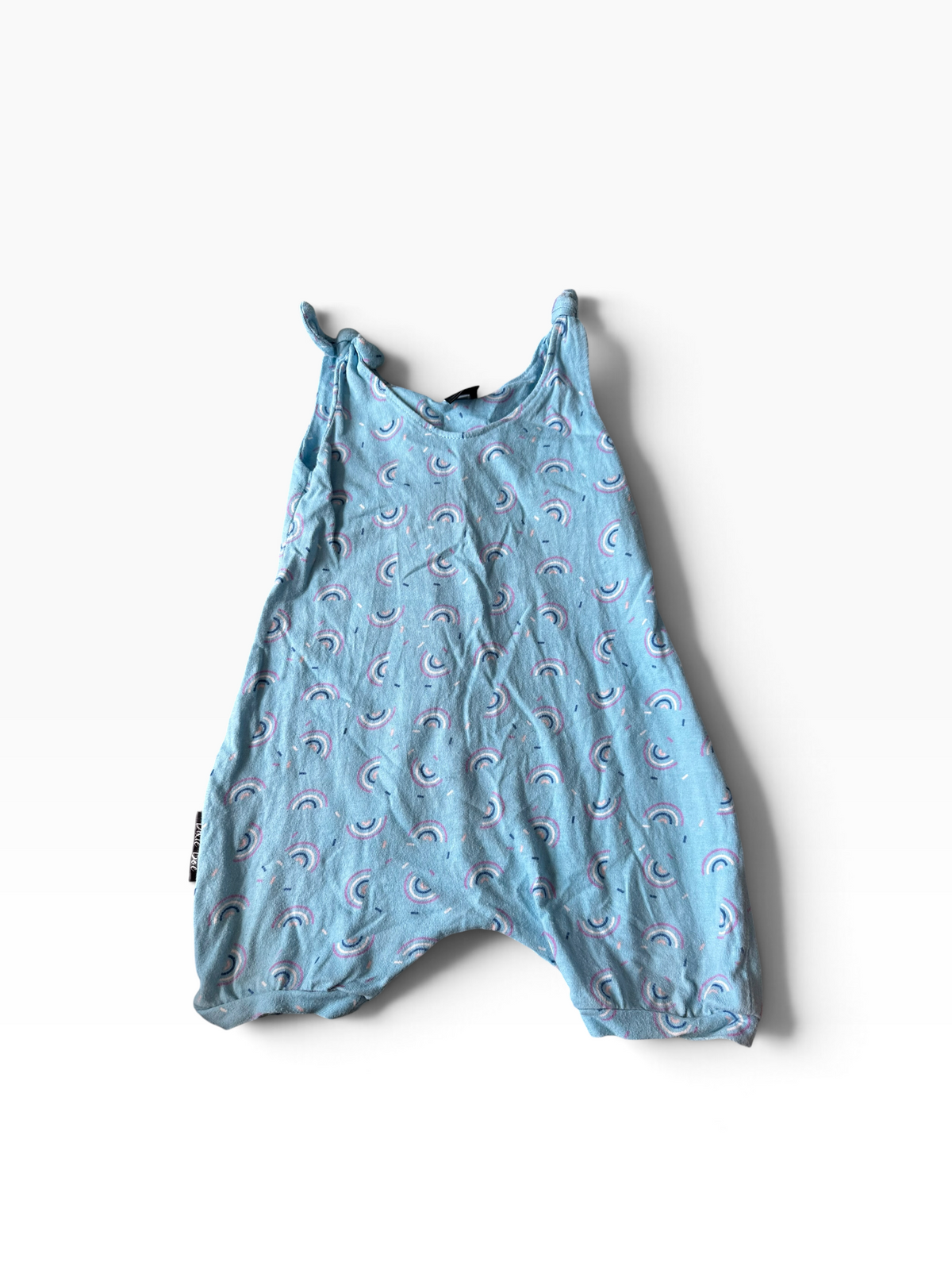 Handmade Rainbows Romper - Size 6-12 Months