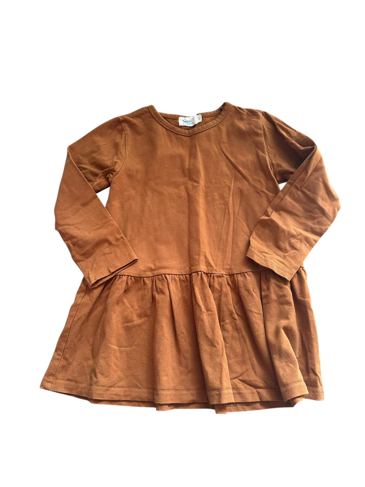 Hello Poppet Mustard Long Top - Size 4T