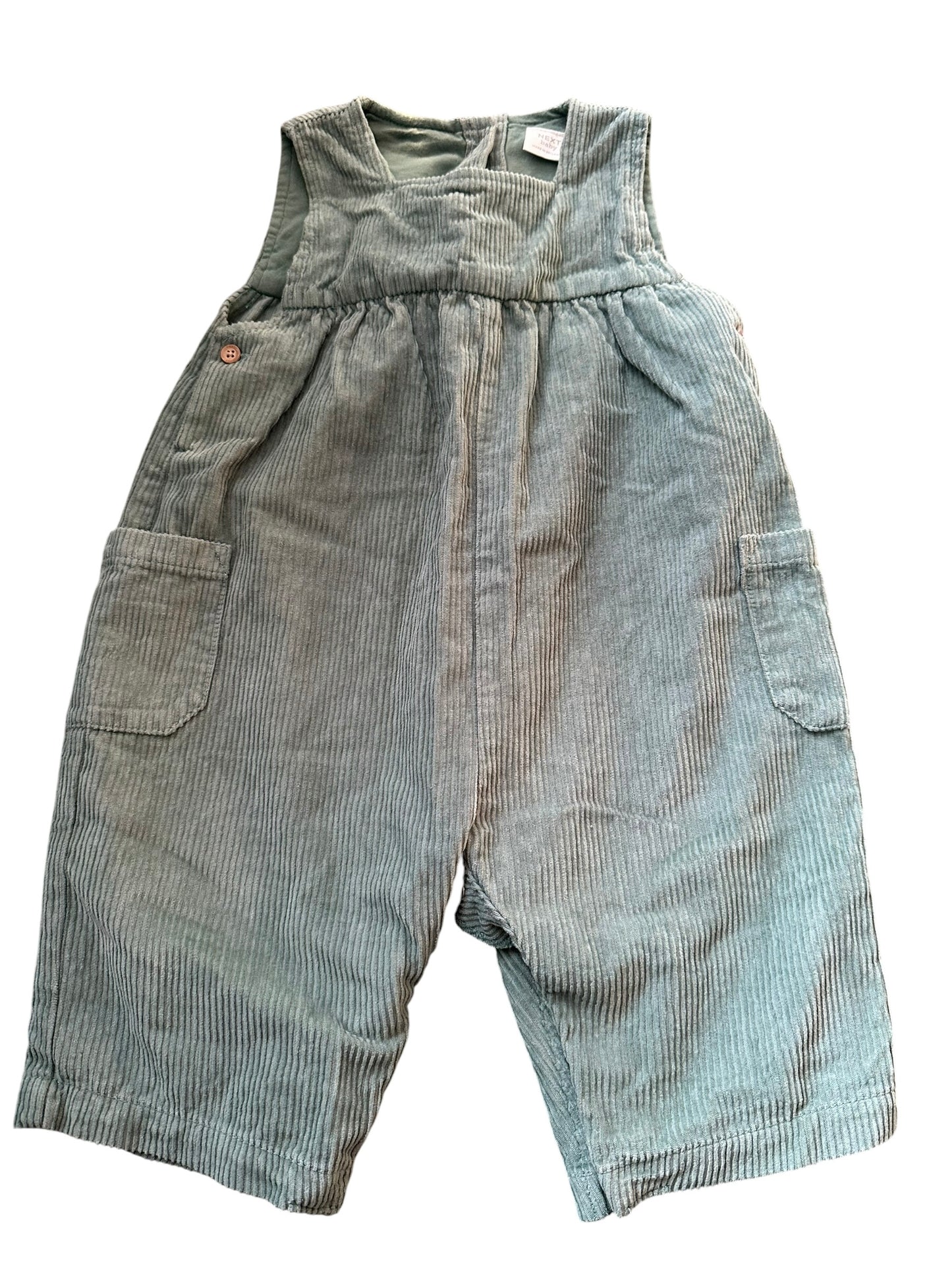 Next Sage Cord Overalls - Size 6-9 Months