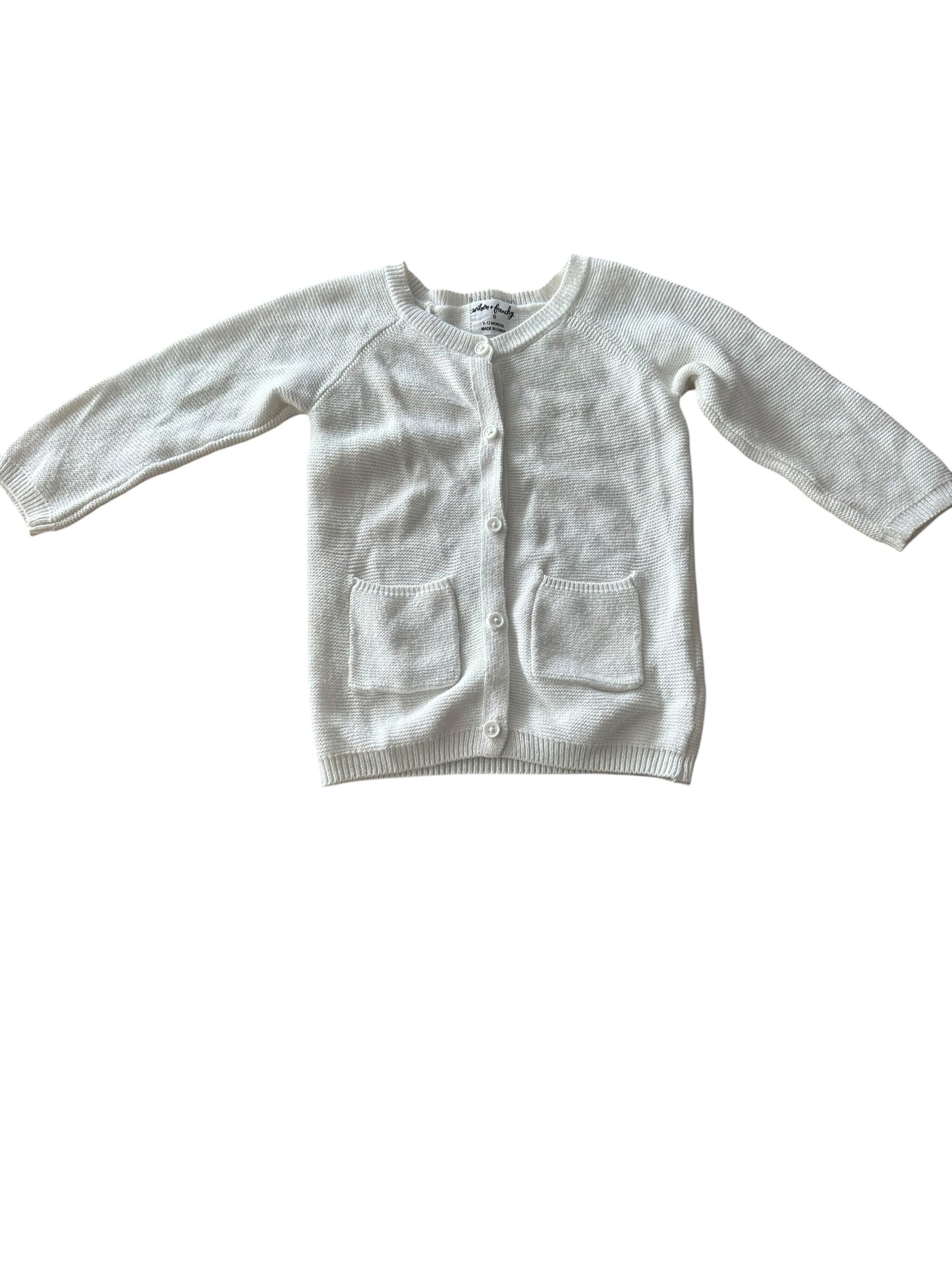 Wilson and Frenchy Knit Cardigan - Size 6-12 Months