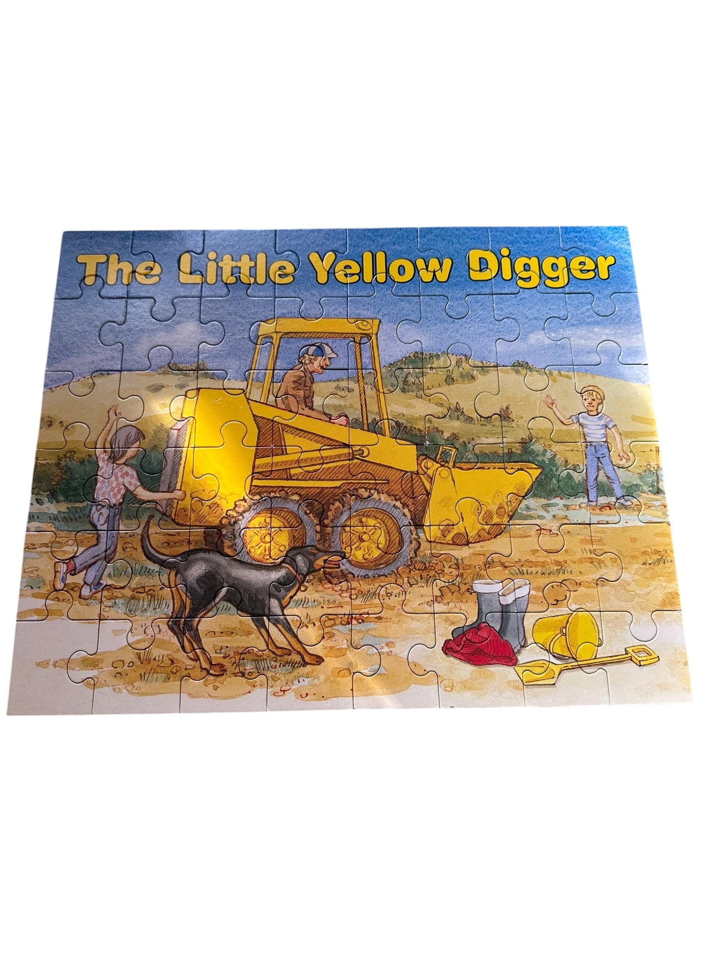 The Little Yellow Digger Book and Puzzle - 48 Pieces