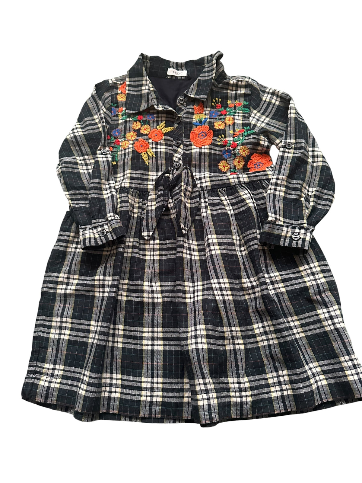 Next Checkered Light Dress - Size 3-4