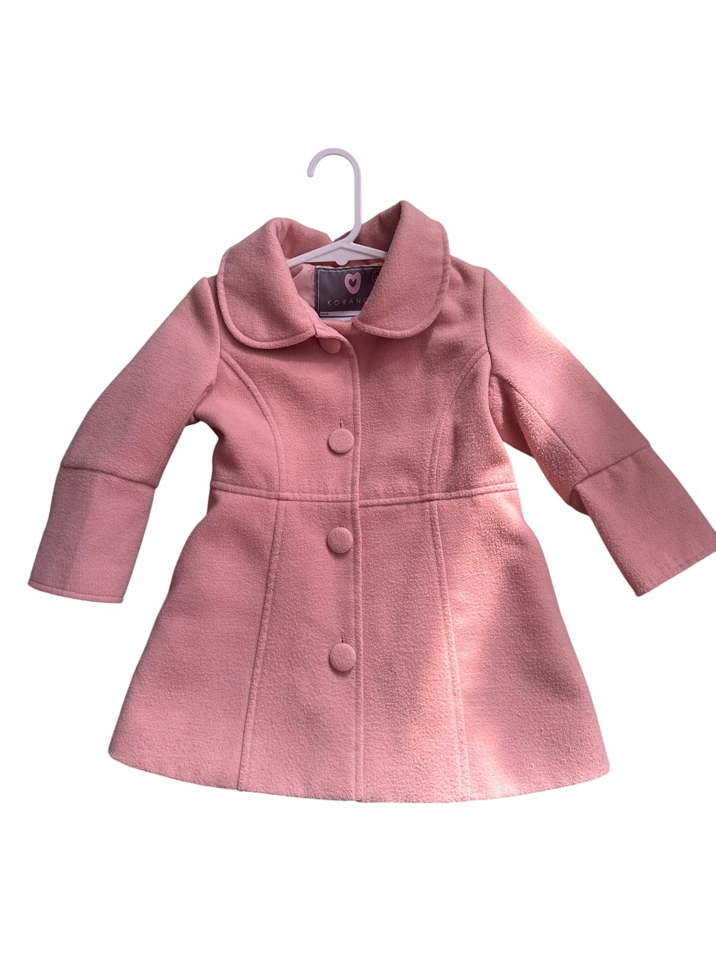 Korango Pink Coat - Size 2Y