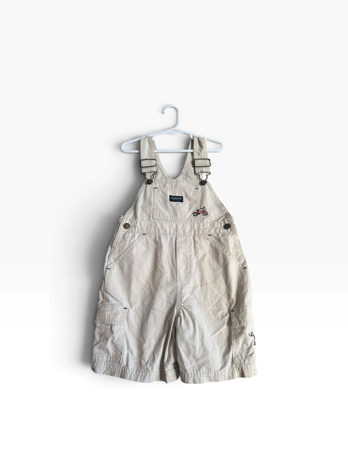 Oshkosh Cream Overalls - Size 36 Months