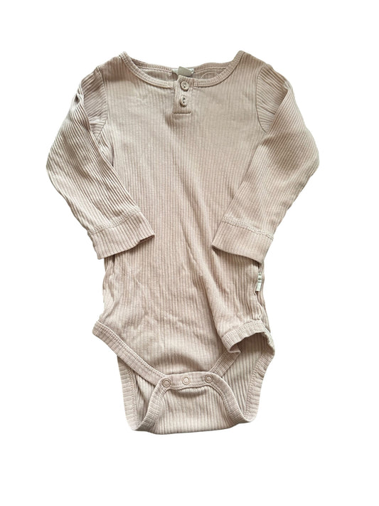 Jamie Kay Pink Ribbed Onesie - Size 2