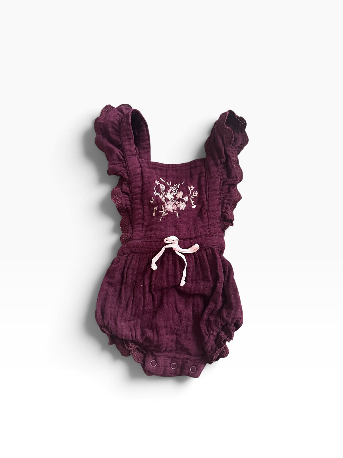 Jamie Kay Plum Romper - Size 1