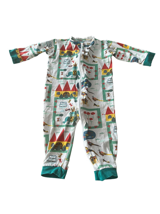 Raspberry Republic Zip Suit - Size 9-12 Months