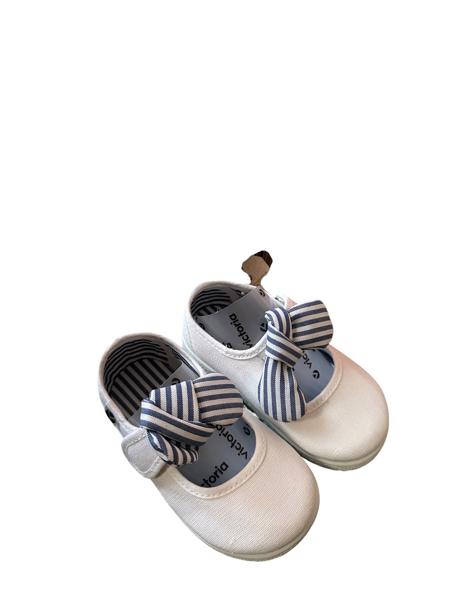 Victoria White Bow Shoes - Size EU 20 NEW