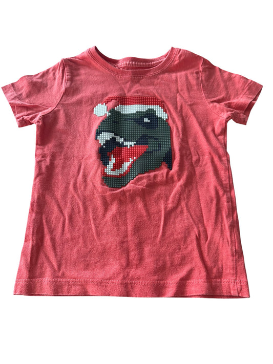 Cotton On Christmas Dinosaur Tee - Size 3