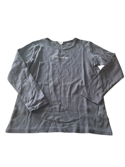 Jamie Kay Charcol Logo Top - Size 8