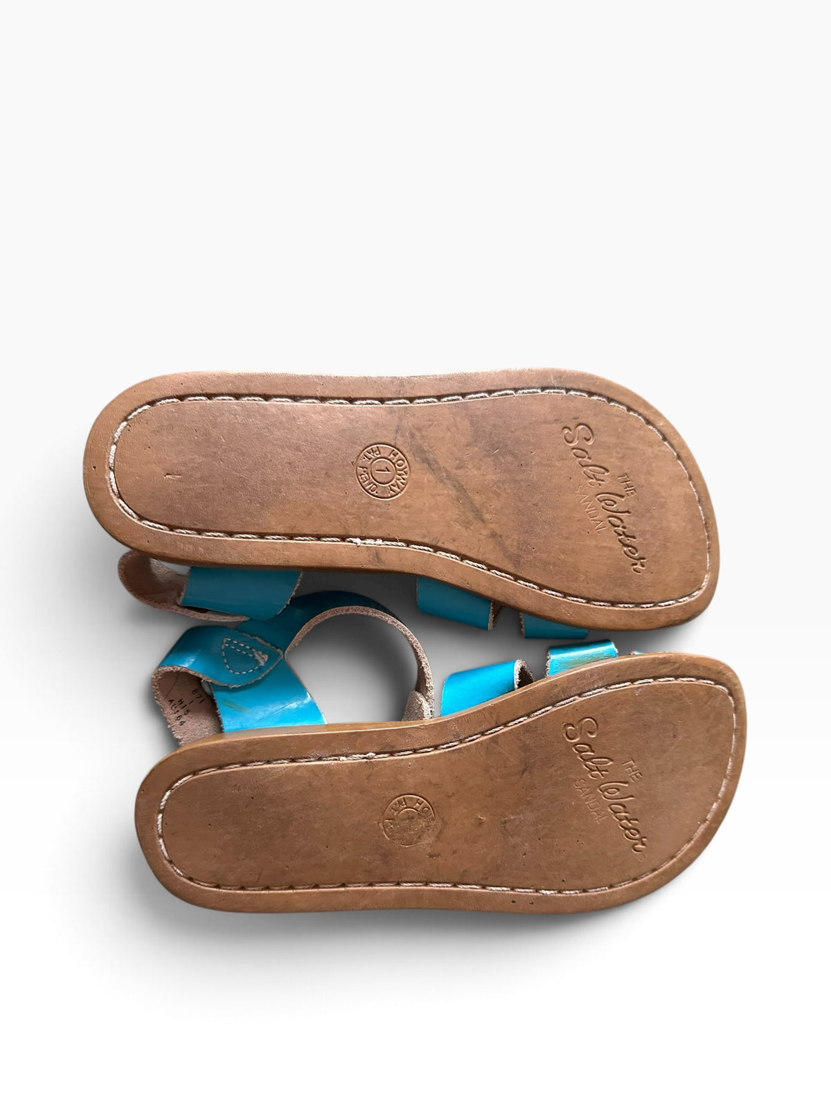 Saltwater Sandals Blue - Size Youth 1