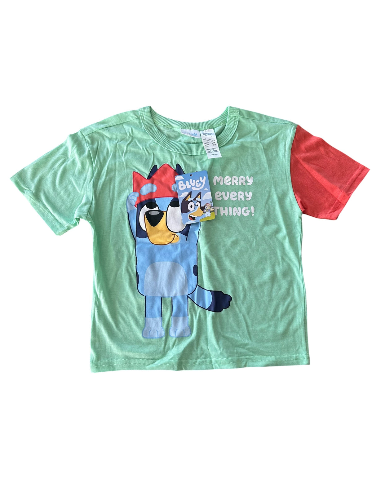 Bluey Christmas Tee - Size NEW 5