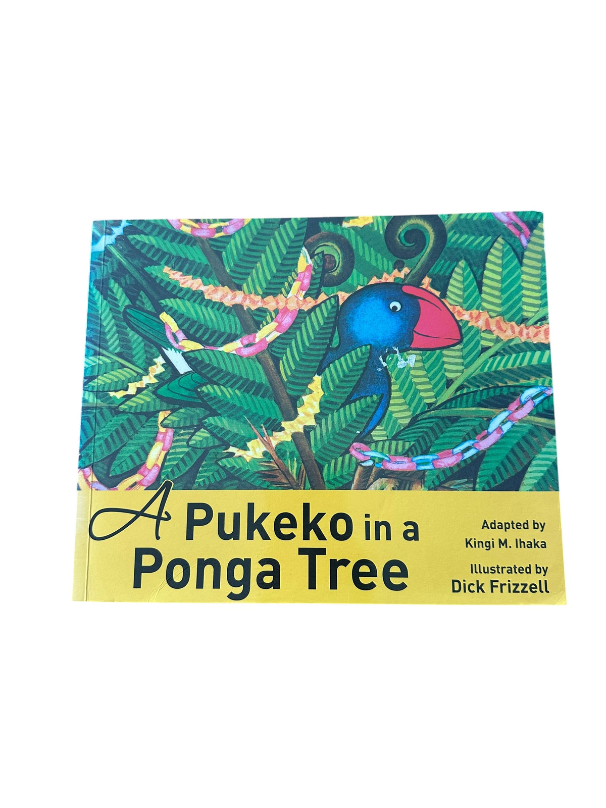 A Pukeko In A Ponga Tree
