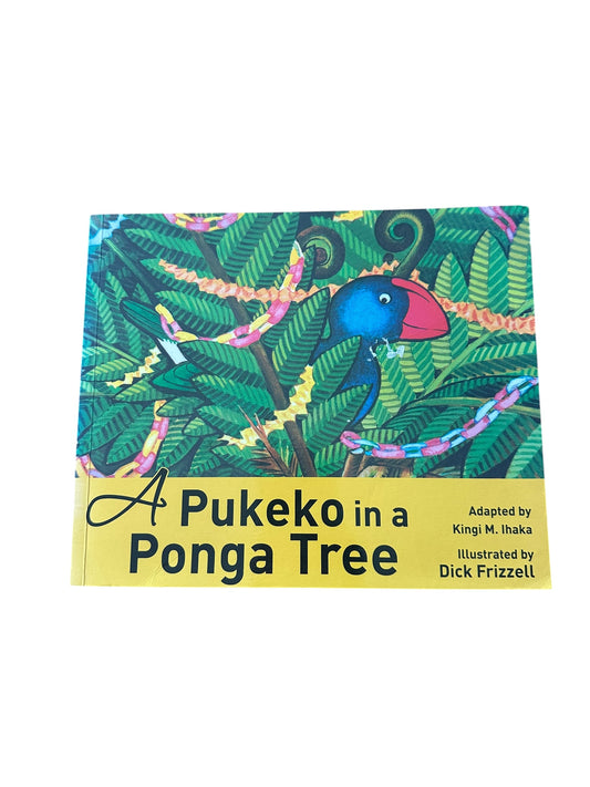 A Pukeko In A Ponga Tree