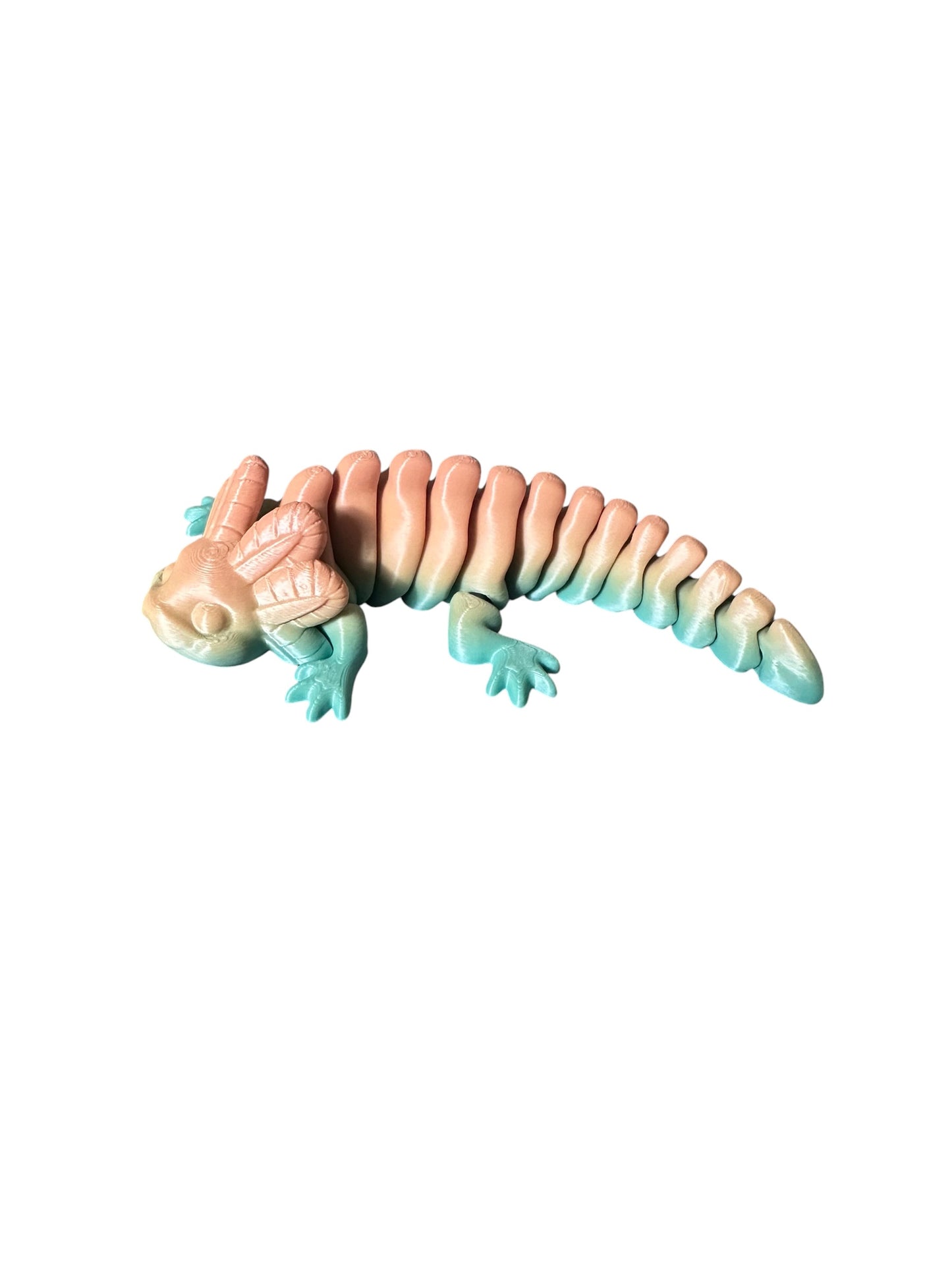 3D Printed Rainbow Axolotl