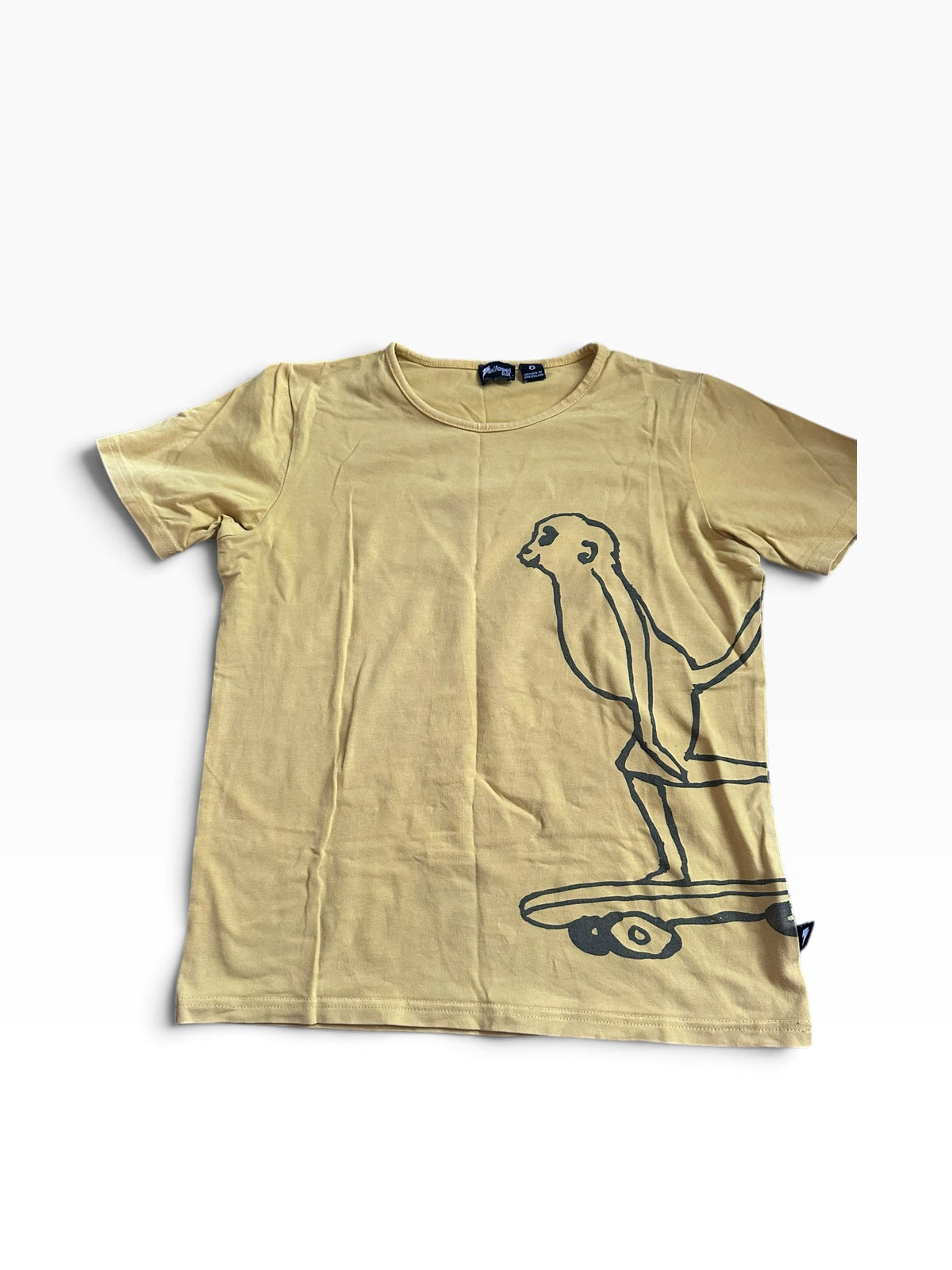 Radicool Dude Meerkat Skateboard Tee - Size 8