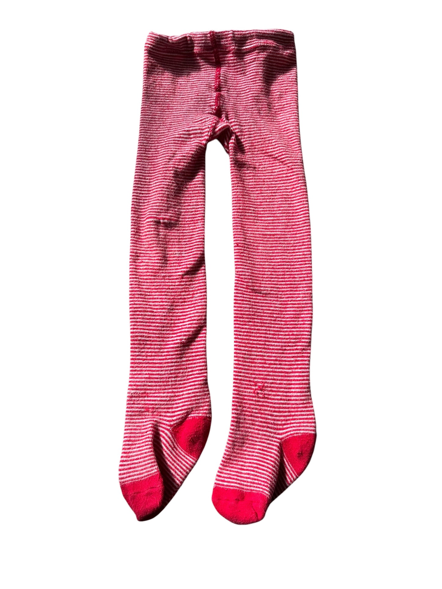 Red Striped Tights - Size 2-4