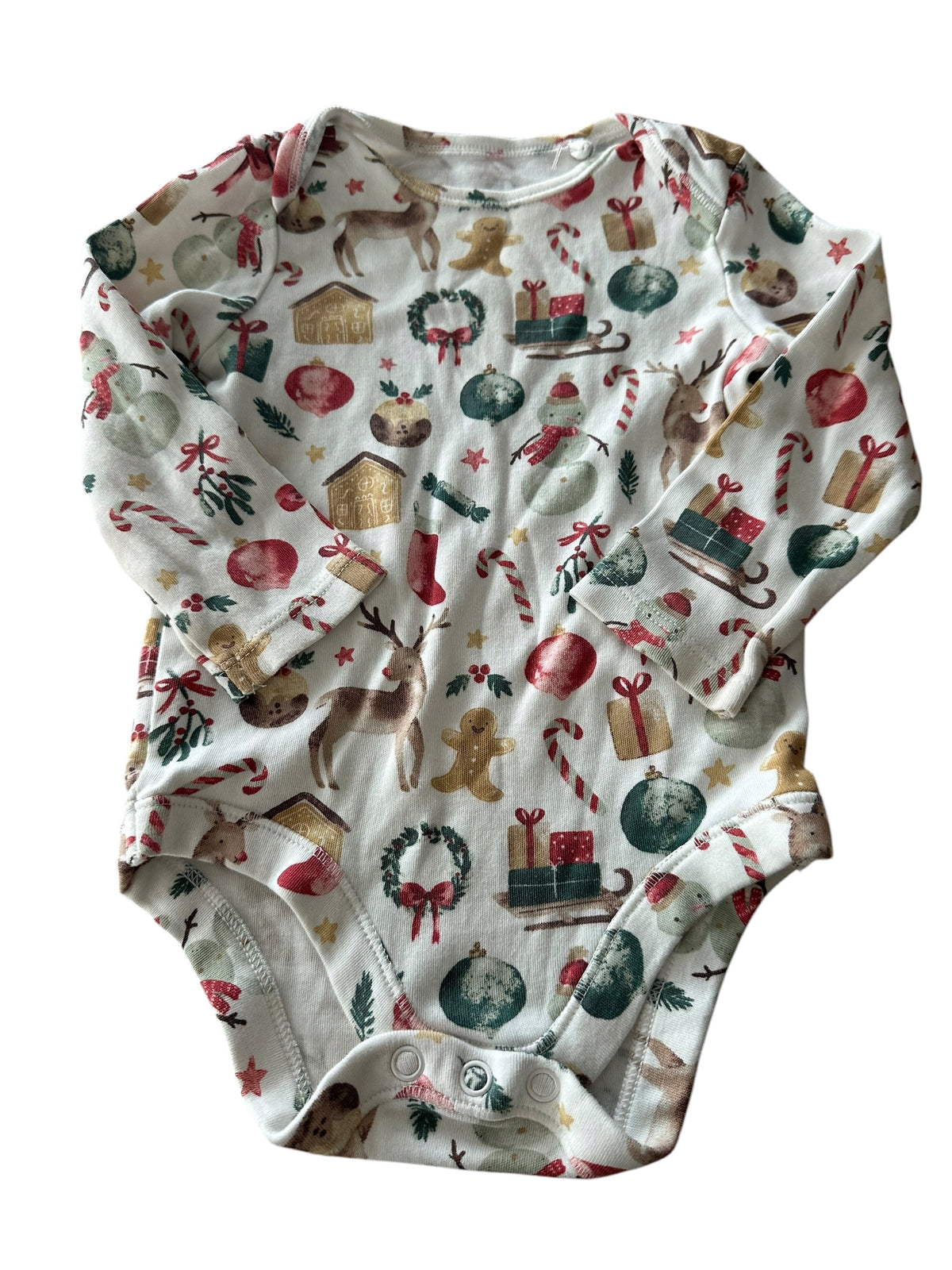 Next Christmas Onesie - Size 6-9 Months