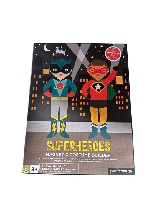 Petit Collage Superheros Magnetic Costume Builder