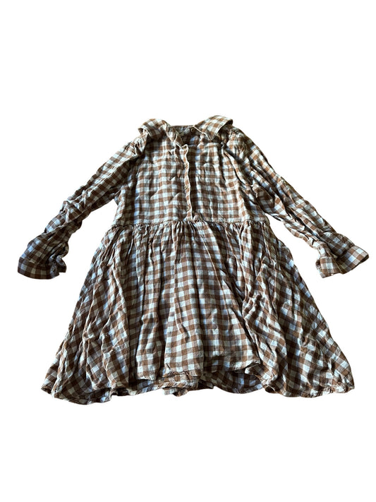 Mac and Ellie Brown Gingham Dress - Size 4