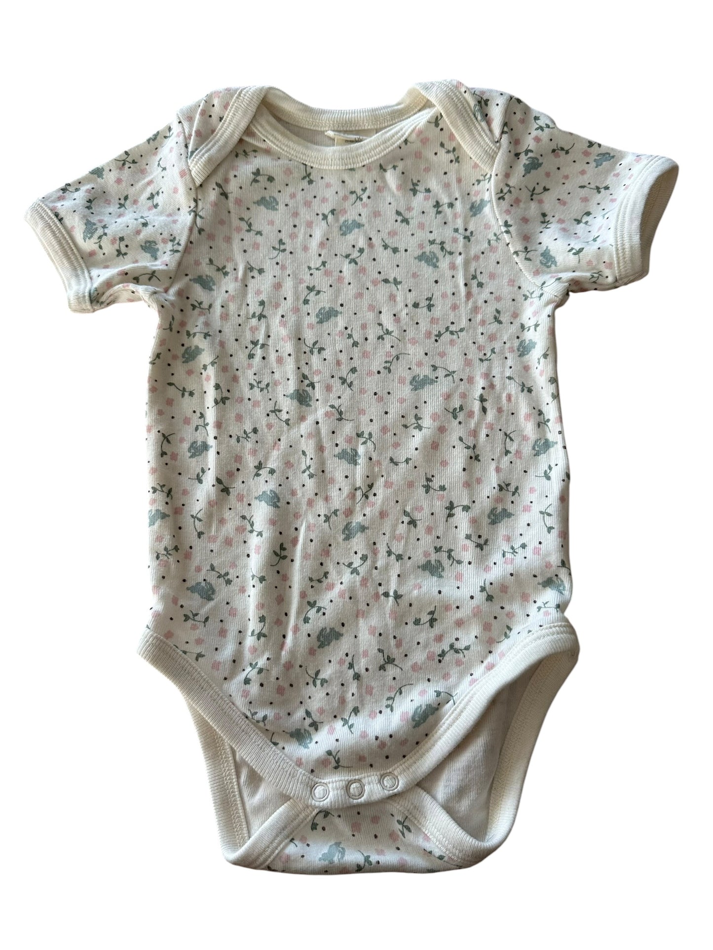 Nature Baby Floral Onesie - Size 3-6 Months