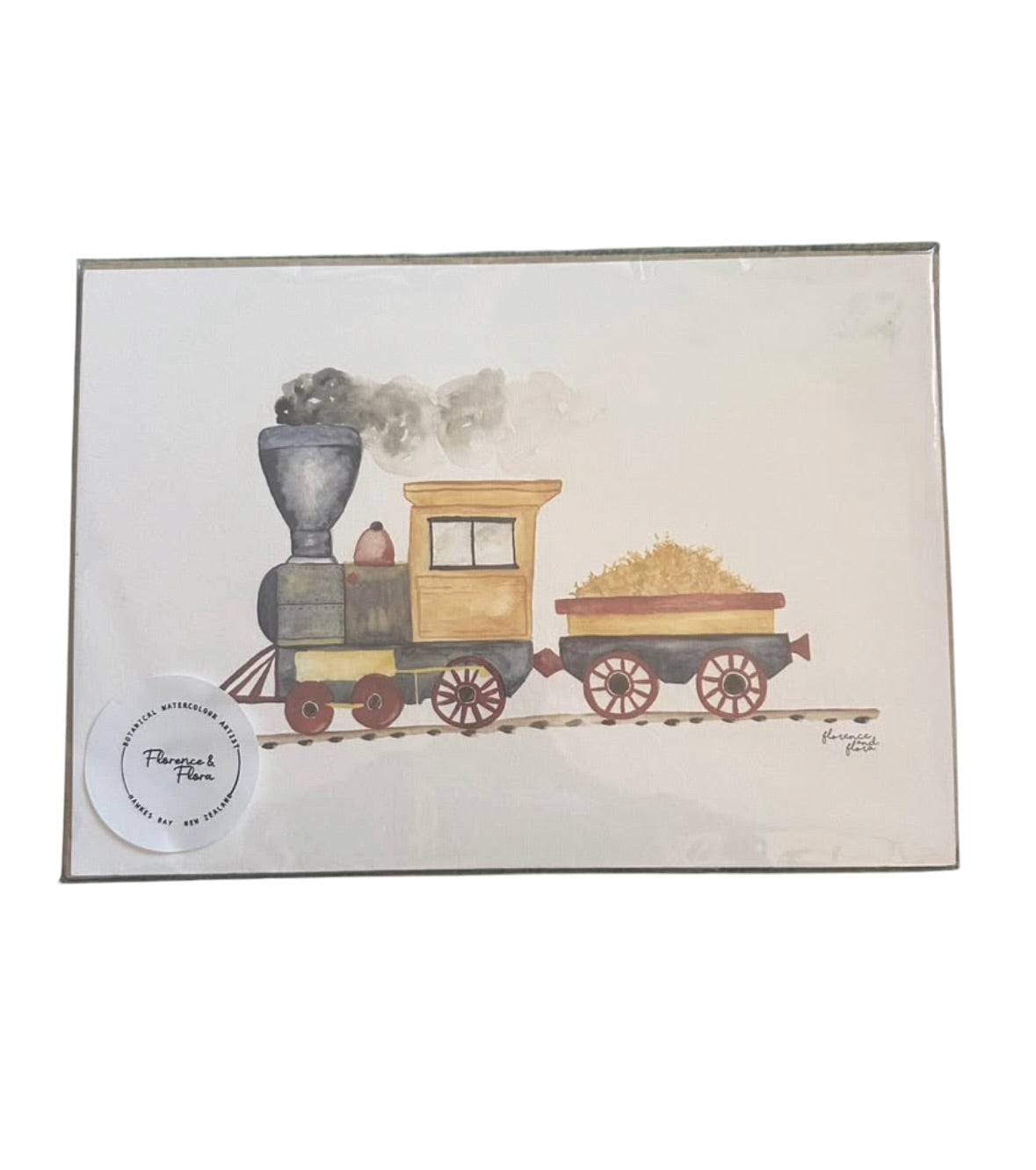 Florence and Flora Train Print - NEW