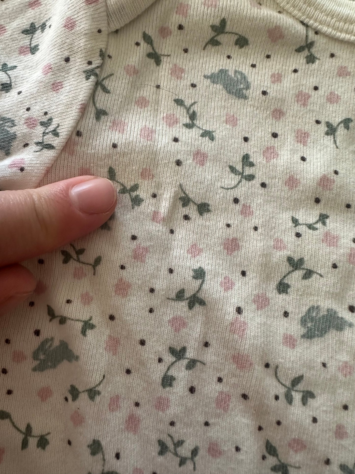 Nature Baby Floral Onesie - Size 3-6 Months