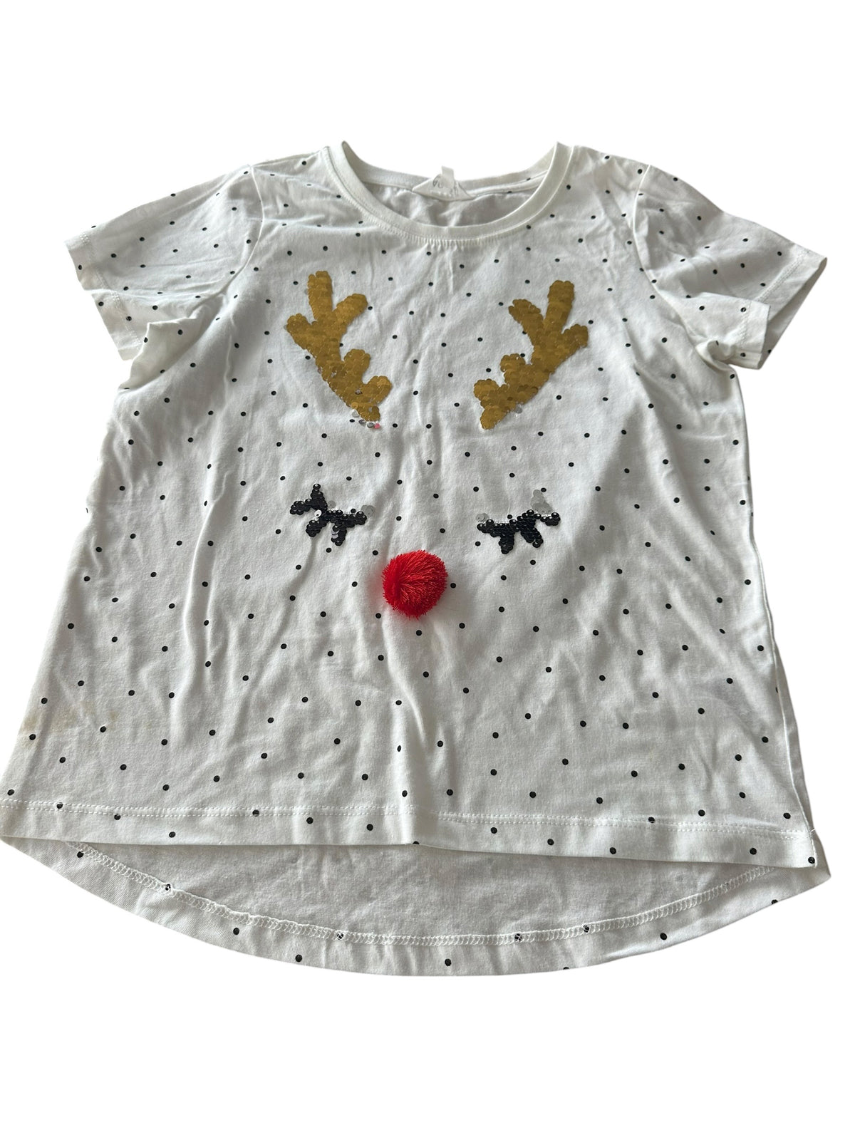 Mac and Ellie Reindeer Tee - Size 9-10