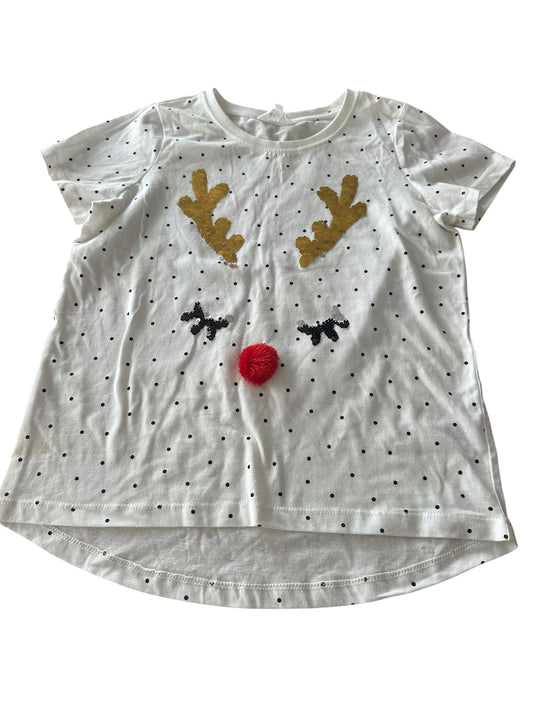 Mac and Ellie Reindeer Tee - Size 9-10