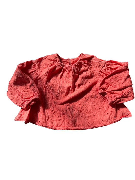 Seed Long Sleeve Denim Feel Top - Size 2