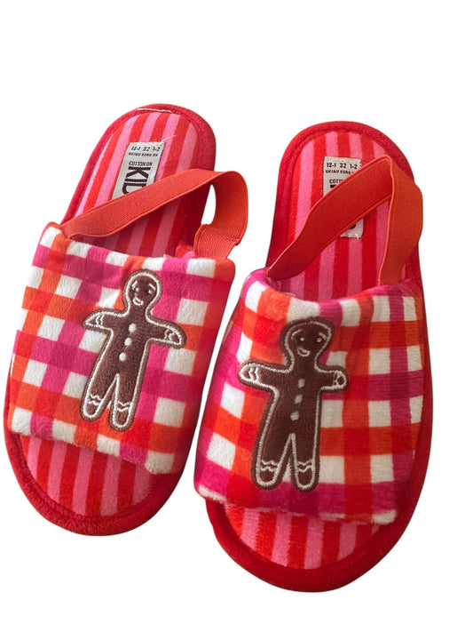 Cotton On Gingerbread Slippers - Size EU 32 (US 1-2)
