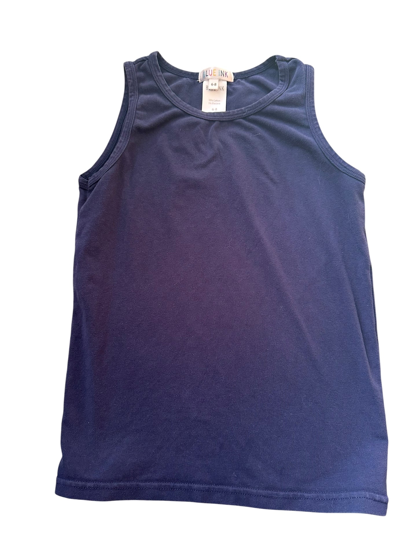 Navy Singlet - Size 6-8