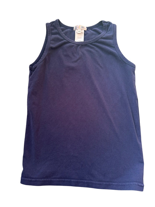 Navy Singlet - Size 6-8