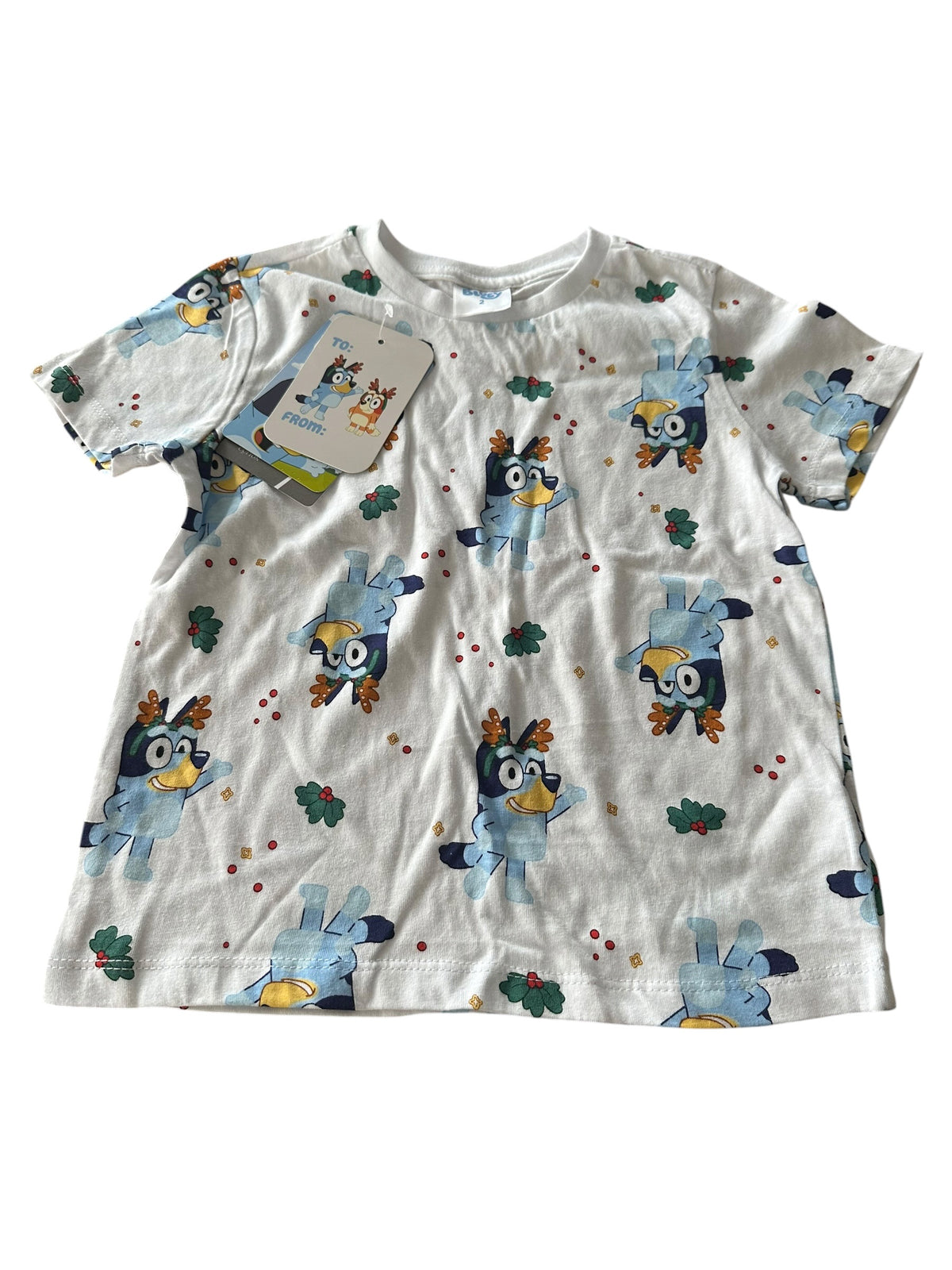 Bluey Christmas Tee - Size 1 NEW